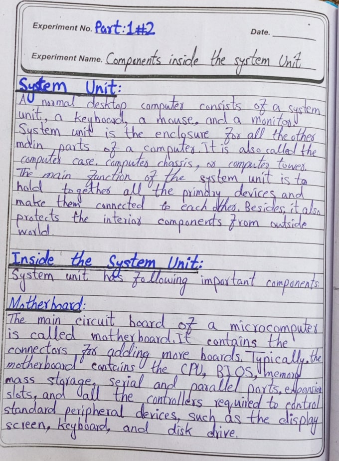 provide professional handwriting services