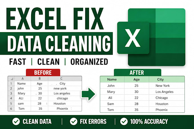 fix and format your excel spreadsheet professionally