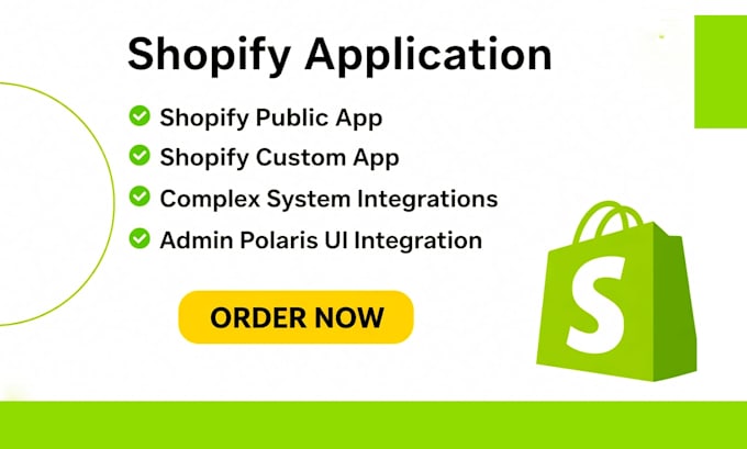 create professional shopify public and private apps