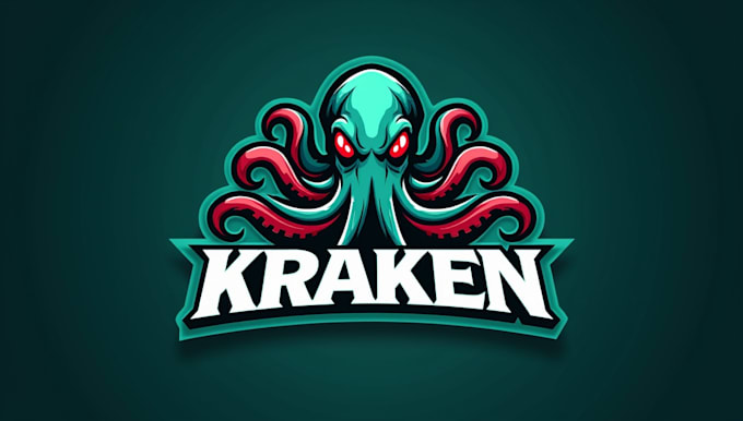 make an amazing kraken mascot logo with express delivery