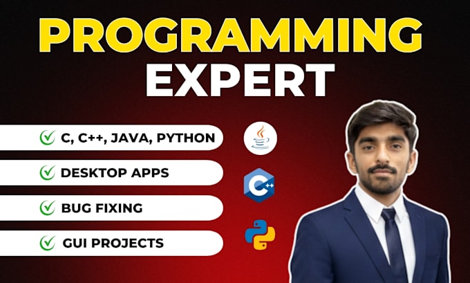 solve c, cpp, and python programming tasks and projects
