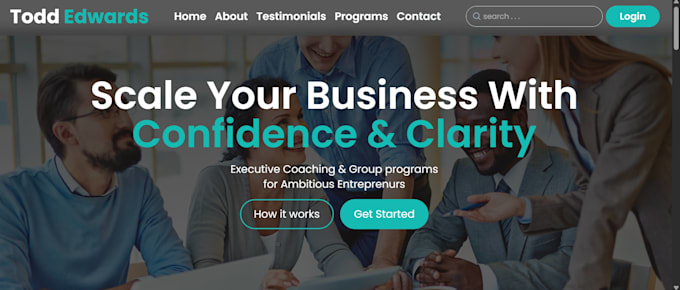 build a responsive landing page using HTML, CSS, javascript, and tailwind CSS