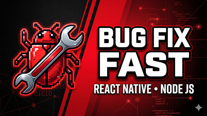 fix react native and node js bugs fast