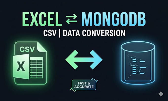 convert excel or CSV to mongodb and mongodb to excel or CSV with clean data
