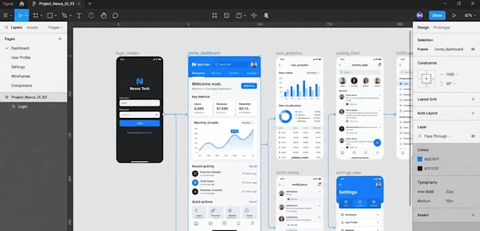 deliver professional UI UX figma files