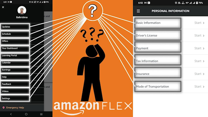 help and guide you on amazon flex, doordash and uber eats reactivation