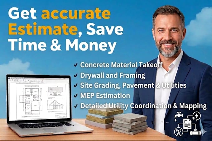 do accurate construction cost estimate and material takeoff using planswift