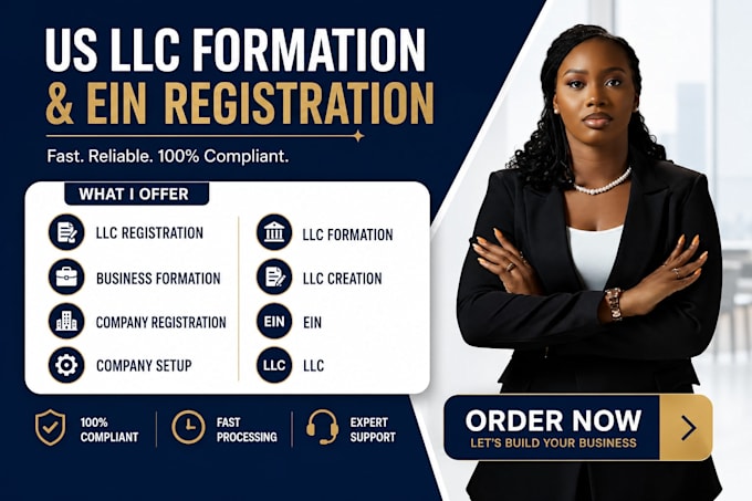 do US llc registration, ein, and full company setup fast