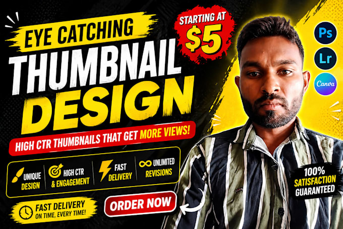 design simple youtube thumbnail for small creators fast