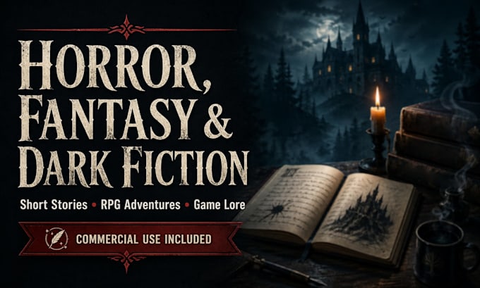 ghostwrite your horror, fantasy, or dark fiction story