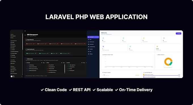 build a custom laravel web application