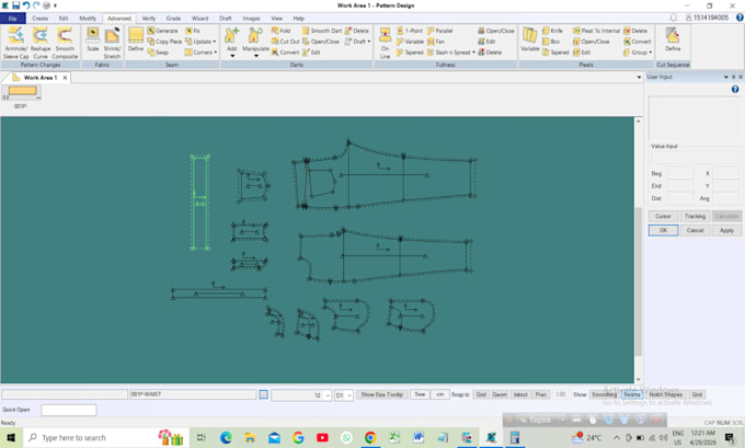 create professional pants pattern and grading in gerber