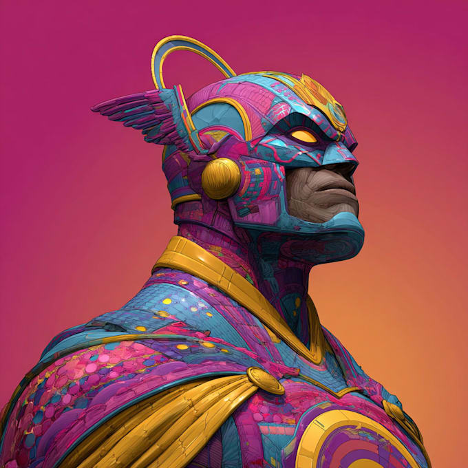 superhero character for comics