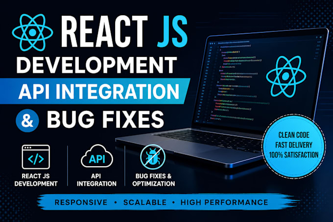 Do react js development, api integration and bug fixing by ...