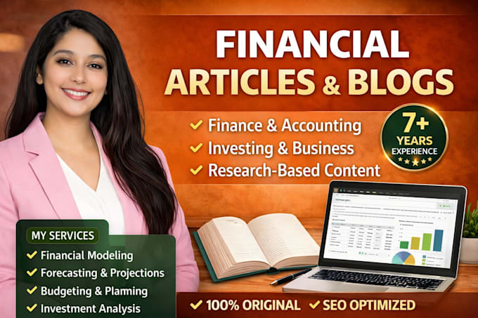 write SEO finance articles, blogs and business content