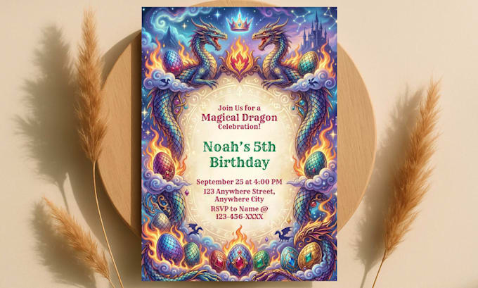 design custom themed birthday invitation