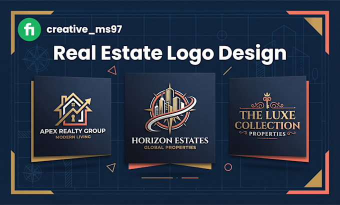 design a professional real estate logo