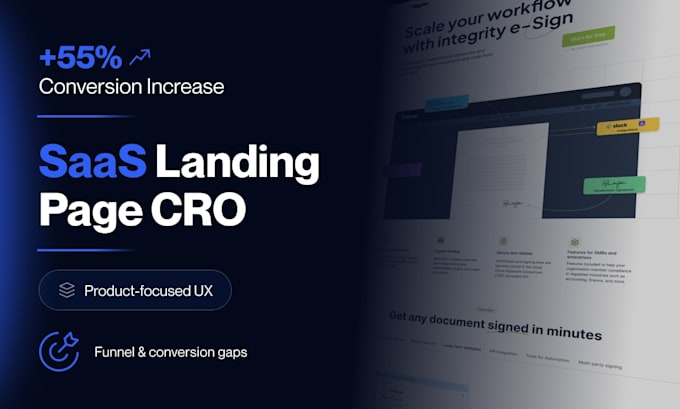 design a cro saas landing page that increases demos and signups