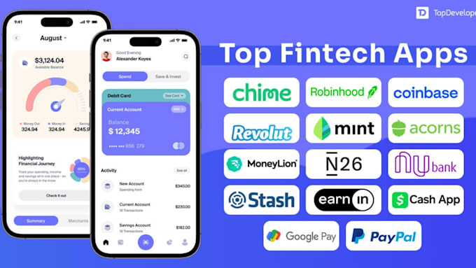 develop ai personal finance app, budgeting app, fintech app, payment app loan ap