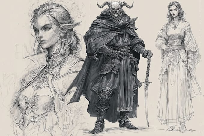 create fantasy character design