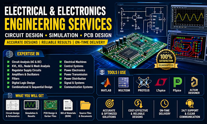 do electrical and electronics engineering circuit design and pcb design project