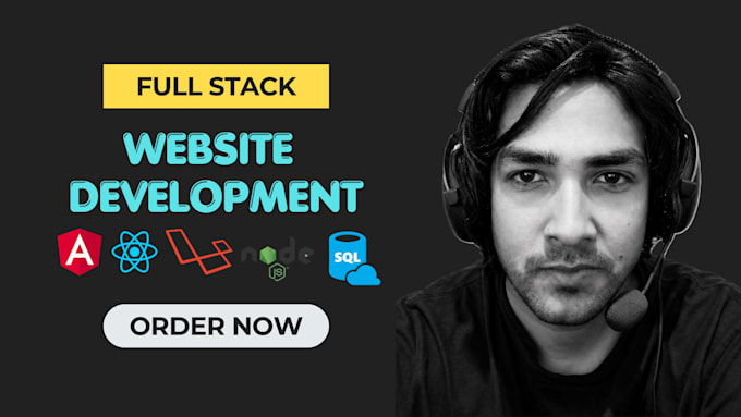 develop full stack web application using angular react node
