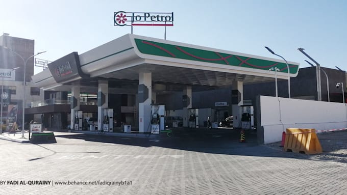 do professional 3d petrol station design