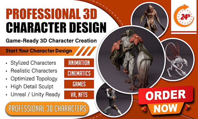 create 3d character design sculpting chibi concept art sci fi humanoids