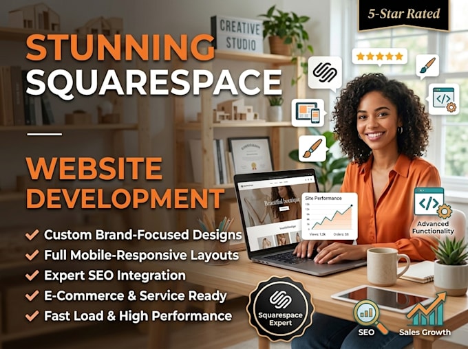 design squarespace website development
