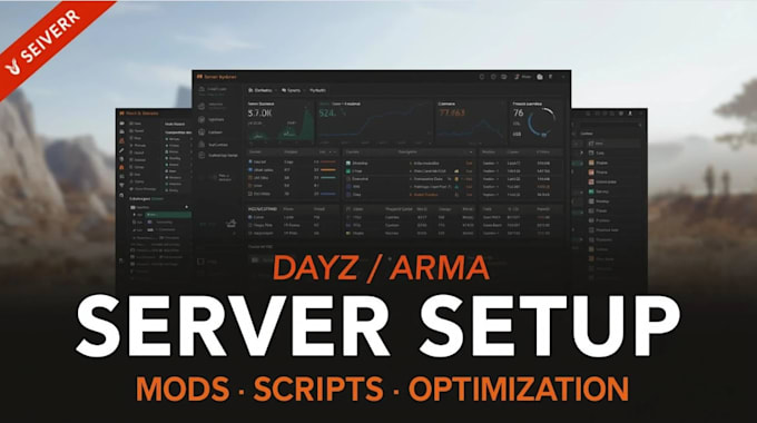 setup and configure arma reforger or dayz servers with mods and scripts