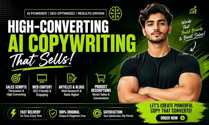 write ai business copywriting sales scripts copy writer website content article