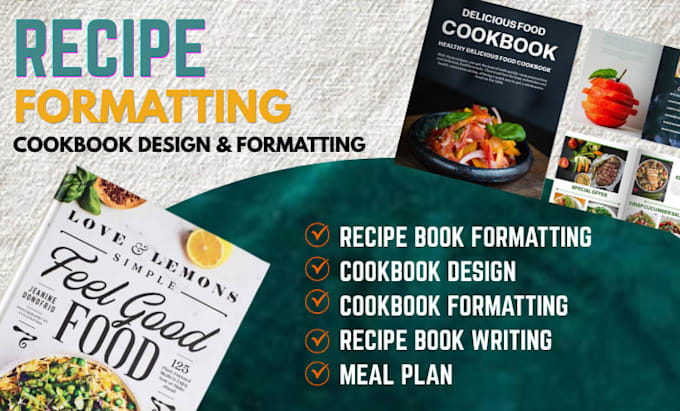 create recipe book formatting, cookbook formatting and cookbook design
