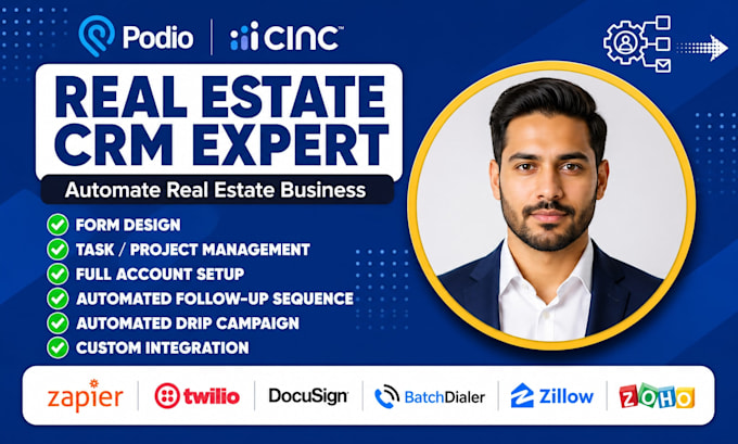 setup podio smart alto cinc boldtrail rei reply real estate CRM integration