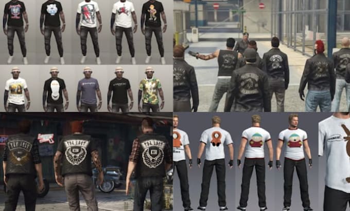 do fivem clothing, eup, mc kutties, vests, chains for fivem roleplay servers