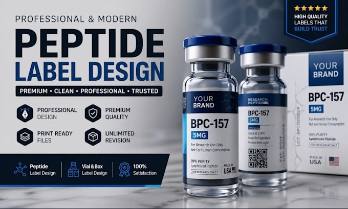 design professional peptide labels