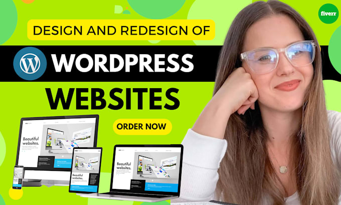 develop wordpress website design, redesign and responsive website development
