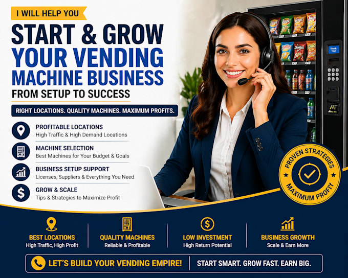 do cold calling for atm and vending machine placement