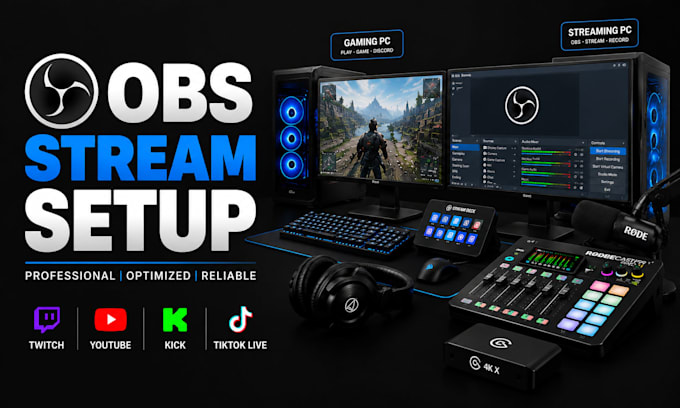 setup professional and optimize obs studio for streaming and recording