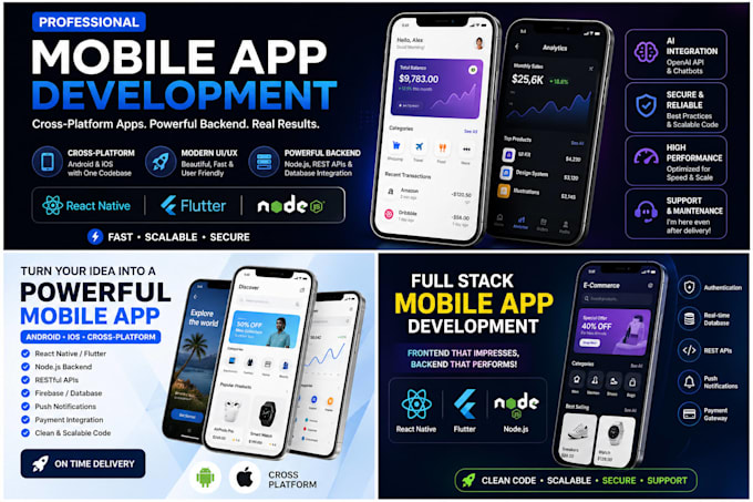 a professional android and ios app