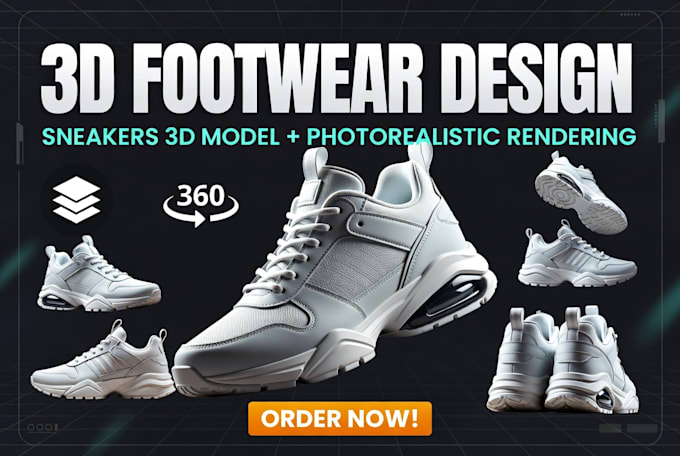 do 3d shoe model sneakers footwear photorealistic rendering