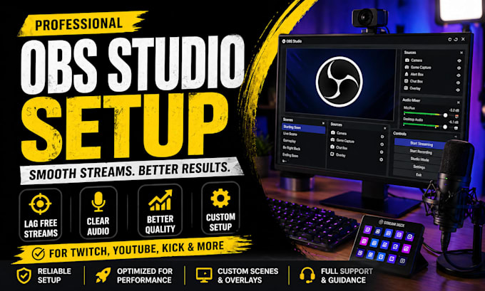 do obs studio setup for smooth twitch streaming for creators