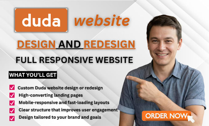 design duda website, redesign duda website builder, design duda landing page