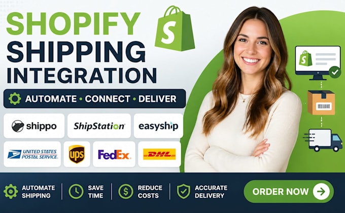 setup shopify shippo shipstation easyship usps ups fedex dhl integration