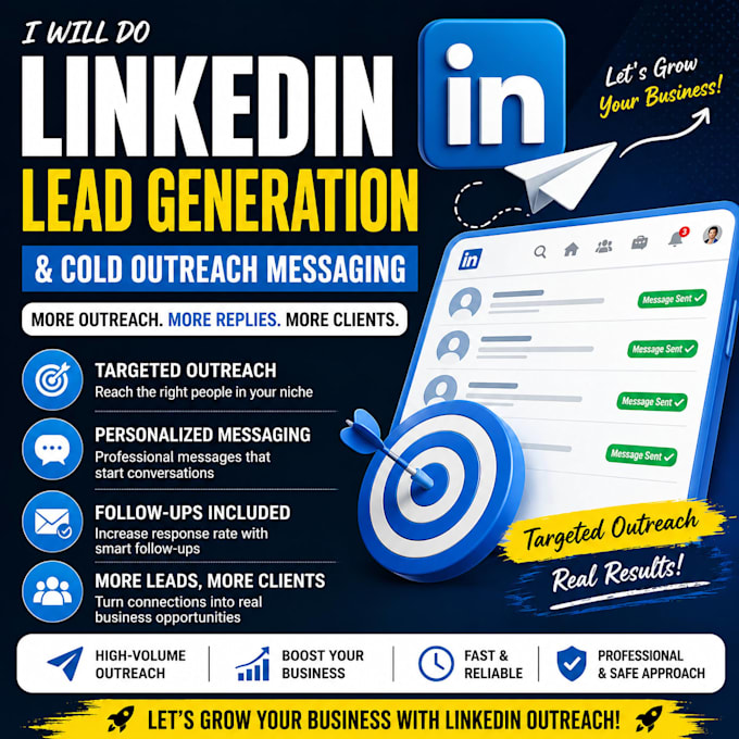 do linkedin lead generation and cold outreach messaging