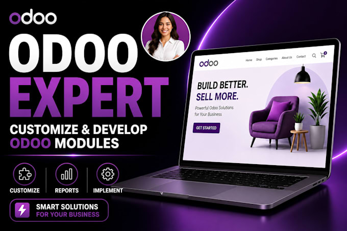 design odoo website, odoo ecommerce, odoo customization odoo seo, odoo developer