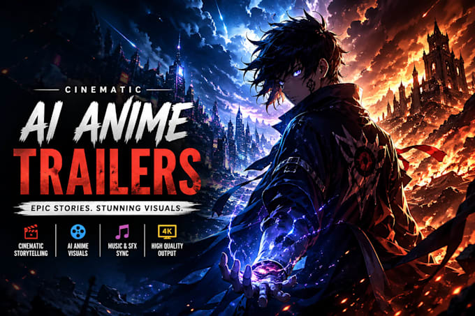 create cinematic ai anime trailers, movie teasers