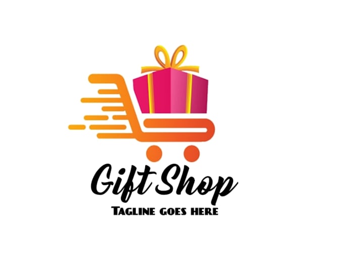 create attractive and imagination gift shop logo design