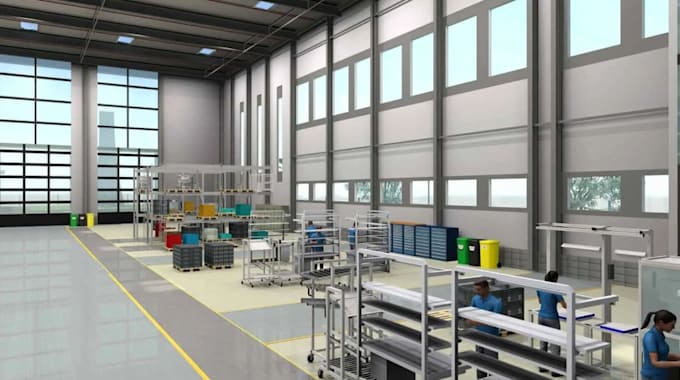 do 2d factory layout 3d space planning industry warehouse workshop store design