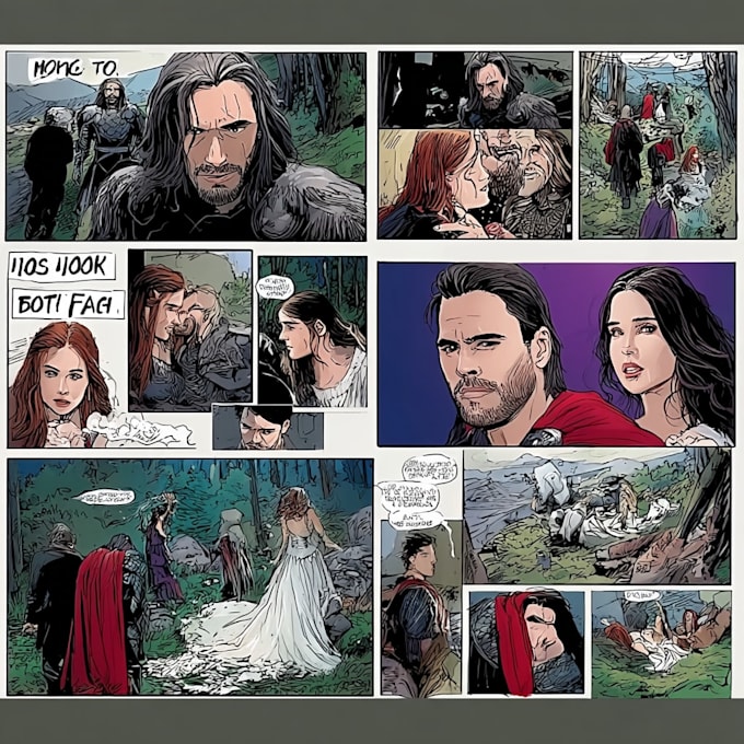 comic book strip, comic page, comic art, graphic novel