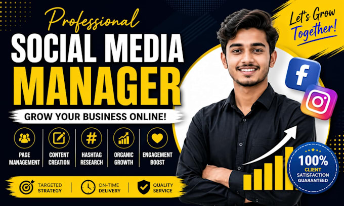 grow manage your social media accounts